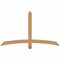 Ekena Millwork Bellingham Timber Gable Bracket, Western Red Cedar, 60"W x 35"H x 1 1/2"D x 3 1/2"F, 14/12 Pitch GBW060X35X0204BEL00SWR - alternate 1